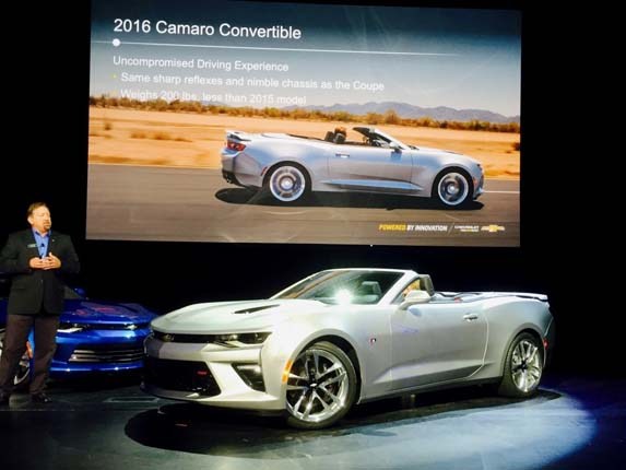 2016 Chevrolet Camaro: Verzia bez strechy odhalená! 4 Convertible verzia je v Amerike veľmi obľúbená