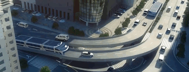 Futuristický čínsky autobus Futuristický čínsky autobus