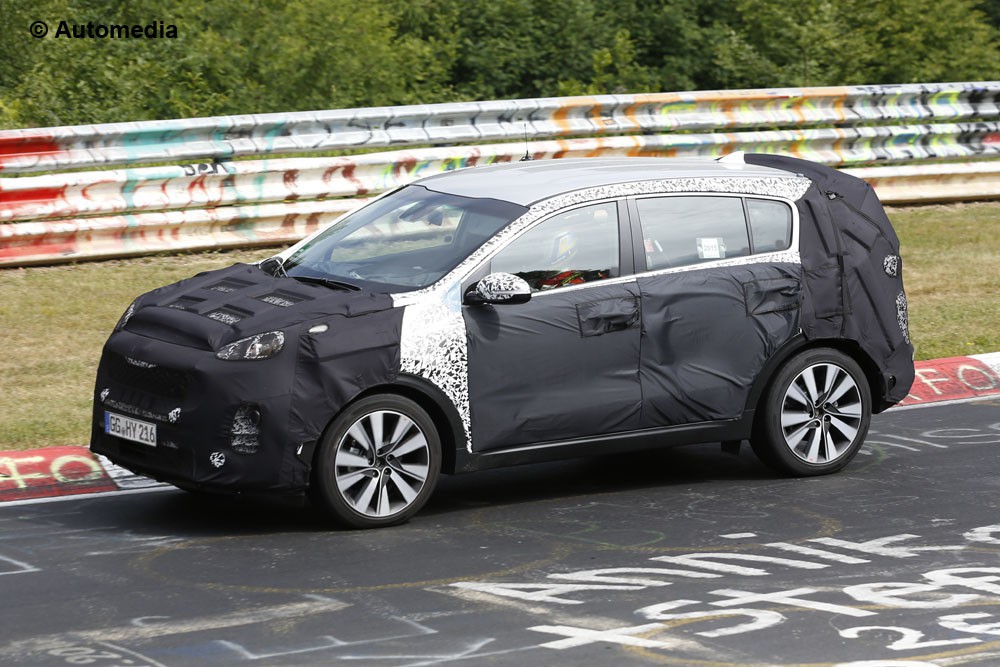 Nová Kia Sportage 2016: Predčasné odhalenie! 9 Špionážne fotografie modelu s kamuflážou