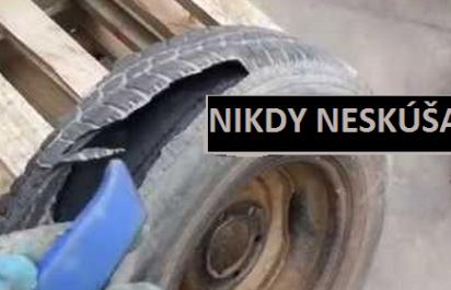 Video: Nikdy neskúšaj rozrezať prasknutú pneumatiku!