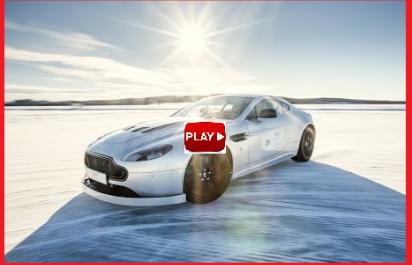 Video: Ľadová šou Astonu Martin na zamrznutom jazere!