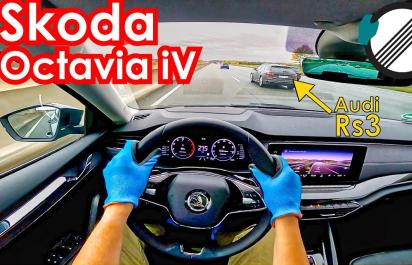 Video: Škoda Octavia 2,0 TDI na nemeckej diaľnici!