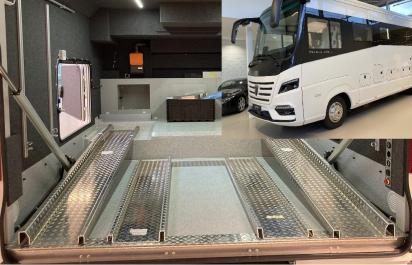 Obytný Mercedes s garážou: Rarita s miestom pre auto!