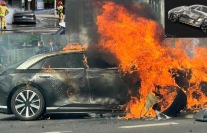 1000 koní v plameňoch: V Poľsku zhorel elektromobil za 240 000 eur!