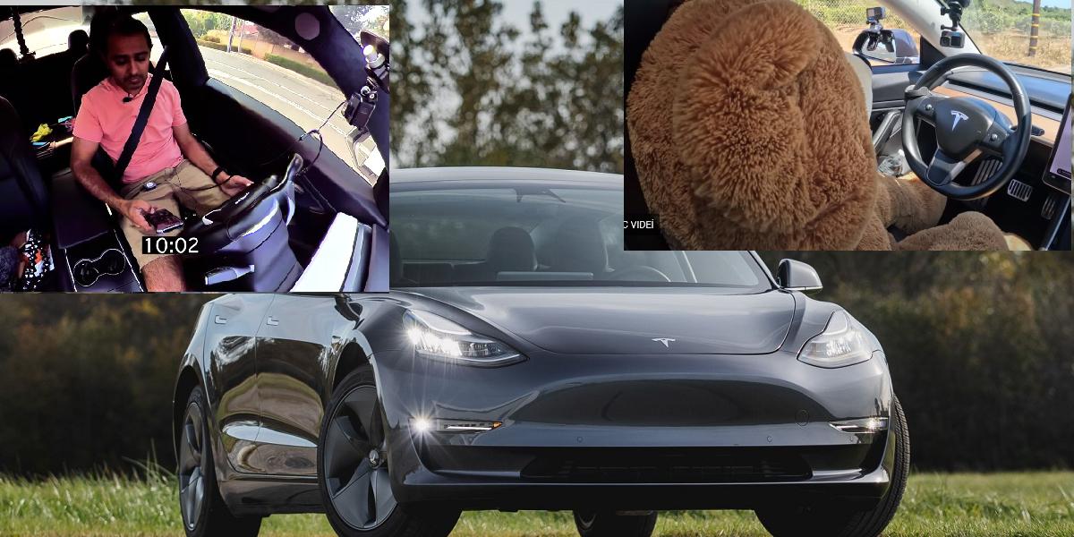 Tesla monitoring nerozozná vodiča od plyšového medveďa!