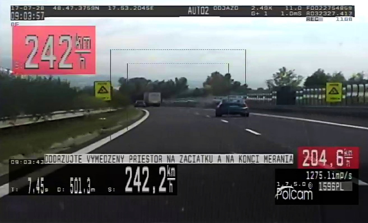 Na D1-tke šiel 242 km/h. Ako sa vyhovoril?
