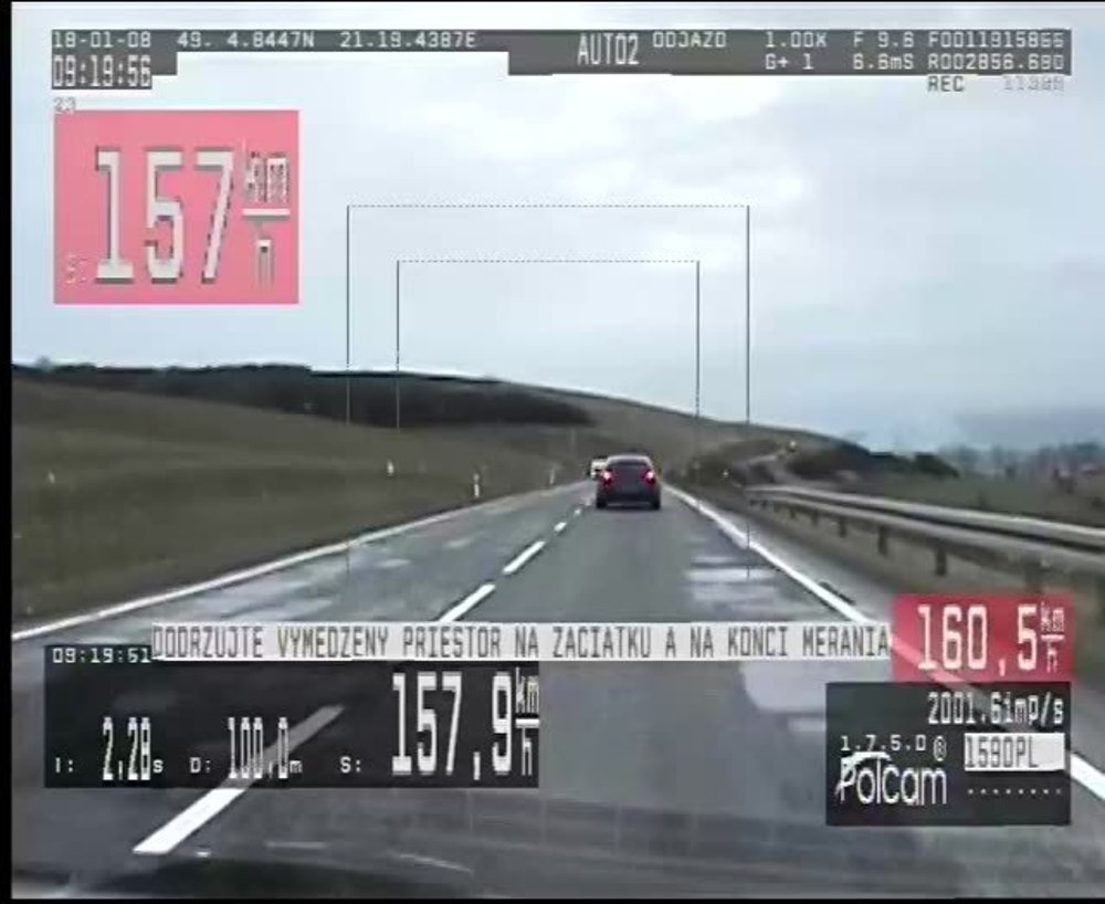Video: Rýchla jazda - 151 km/h na úseku s 90-tkou s 1,15 promile!  
