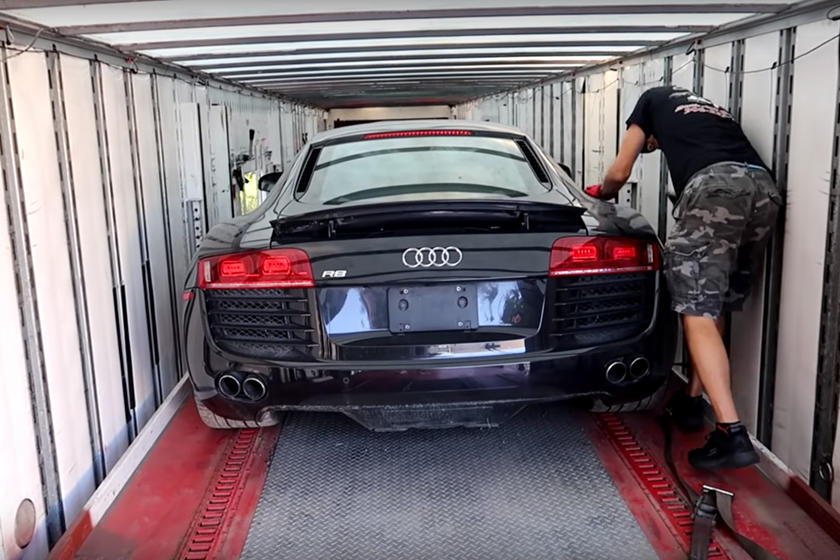 Audi R8 na totálku: Po oprave za 450€ ako nové!