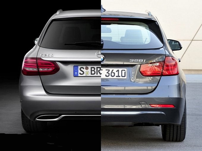 Nový Mercedes-Benz triedy C vs. BMW 3 Touring F31