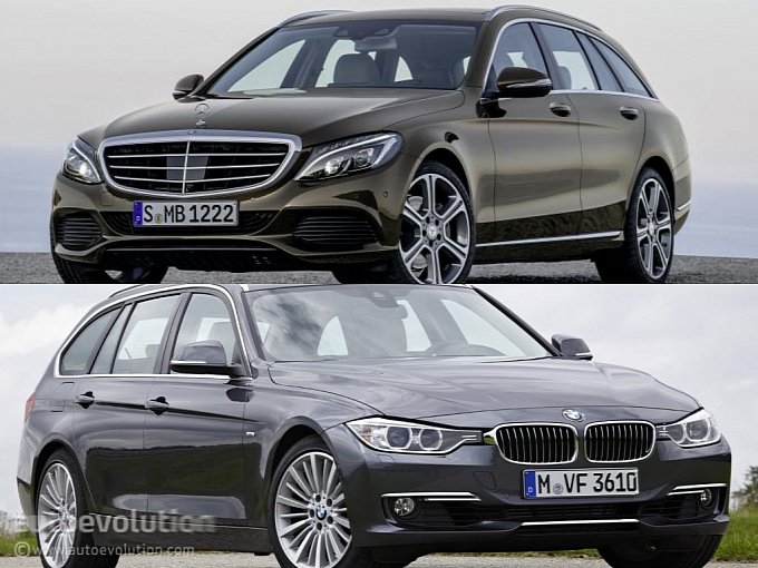 Nový Mercedes-Benz triedy C vs. BMW 3 Touring F31