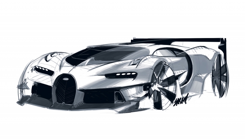 Bugatti Vision GT skica 