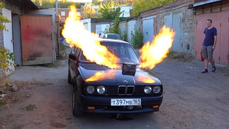 VIDEO: BMW 3 z Ruska s motorom z MIG 23!