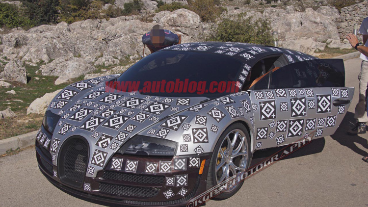 Bugatti Chiron na špionážnych záberoch