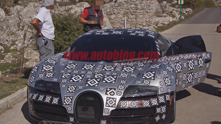 Bugatti Chiron na špionážnych záberoch