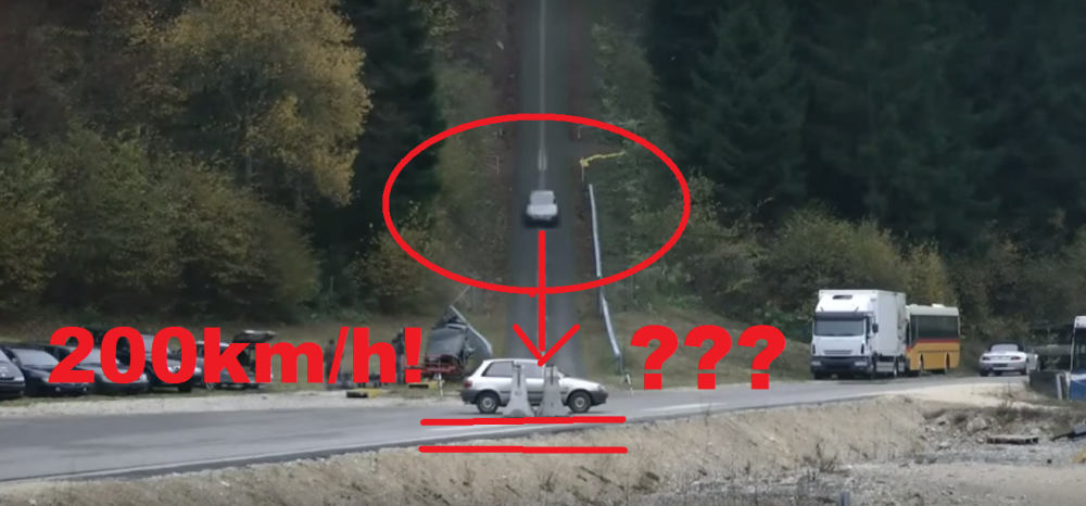 Najbrutálnejší crash test! Havária pri 200 km/hod!