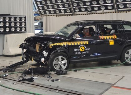 Crash test Škody Kodiaq - ofsetový náraz