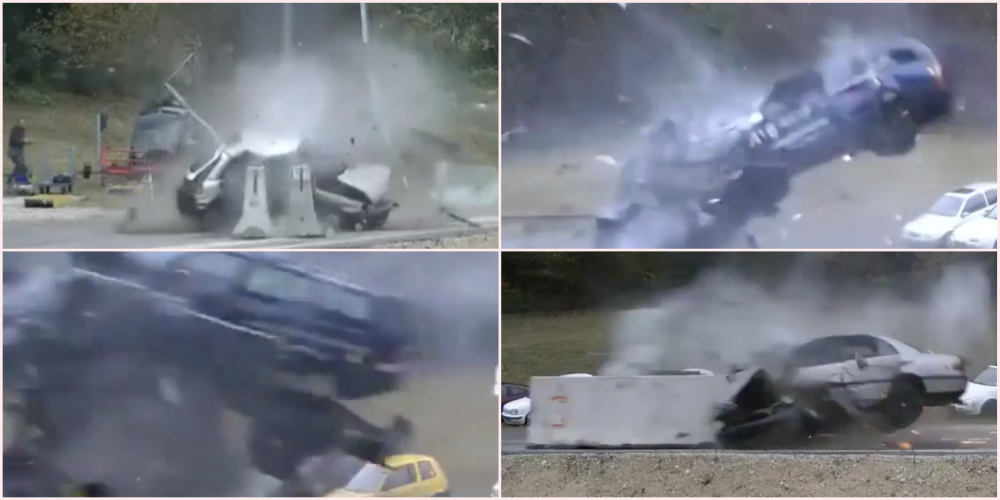 Najbrutálnejší crash test! Havária pri 200 km/hod!