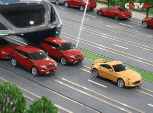 Futuristický čínsky autobus