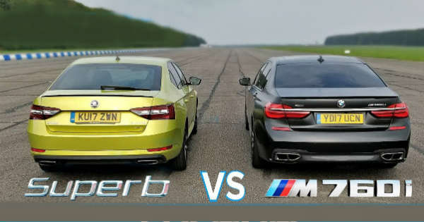 BMW M760Li vs. Škoda Superb 280 - Kto z koho? Sleduj brutálny súboj!