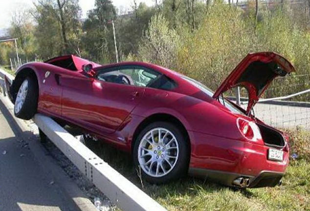 Nehoda Ferrari 599 GTB Fiorana