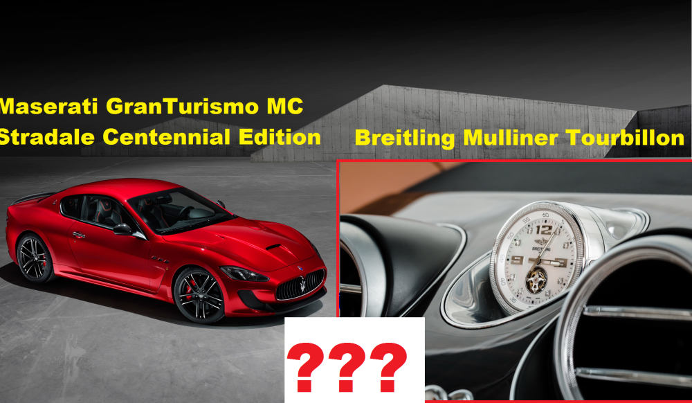 Maserati za 170-tisíc alebo hodinky Breitling ako doplnok výbavy?