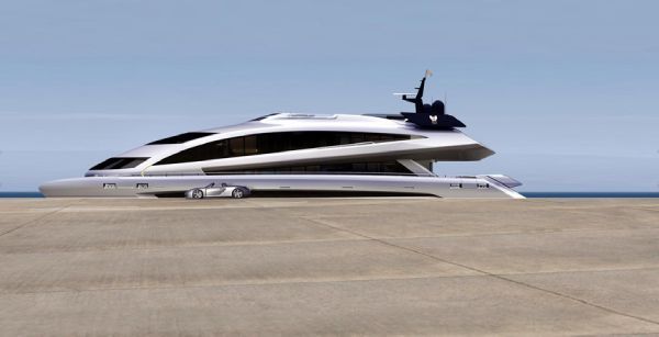 Luxusný katamarán Porsche Design štúdia