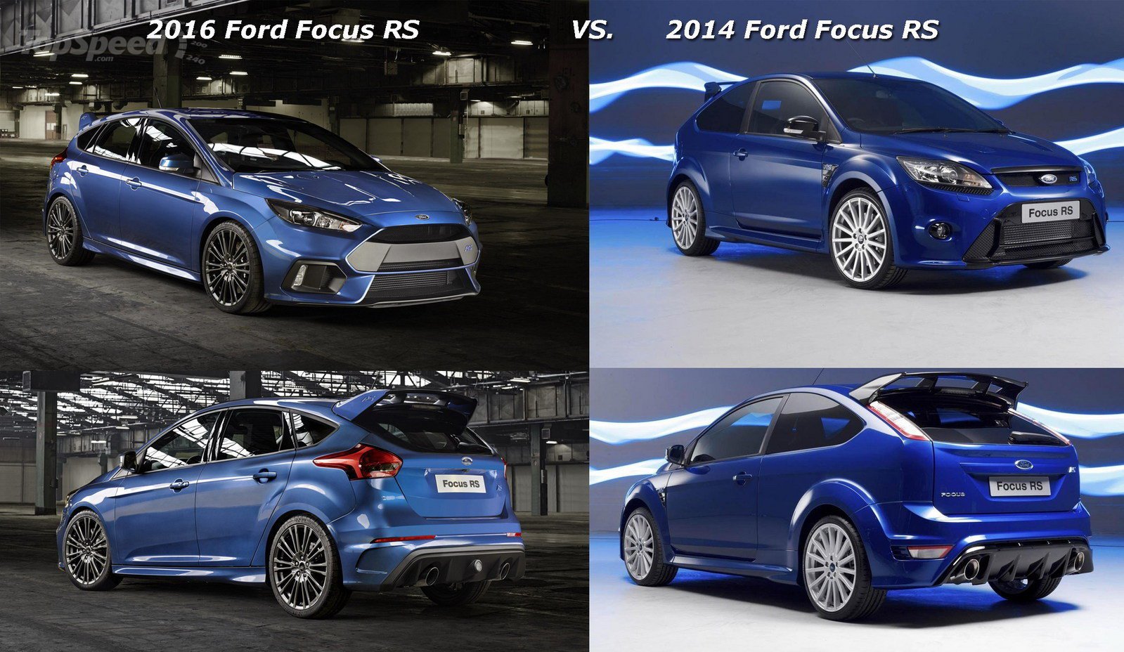 Ford Focus RS 2016 vs. 2014