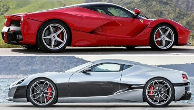 Rimac koncept One vs. LaFerrari