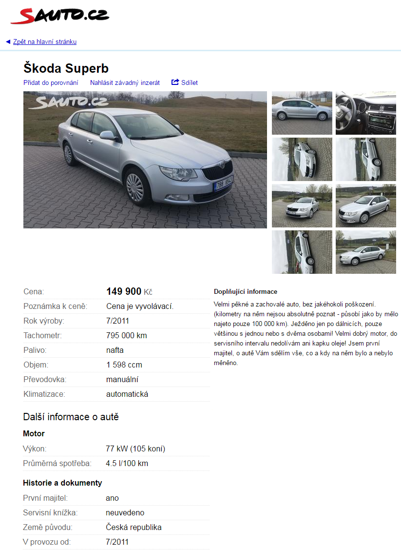 Rekordér v počte stočených kilometrov? Tento Superb omladol o 607 000km!