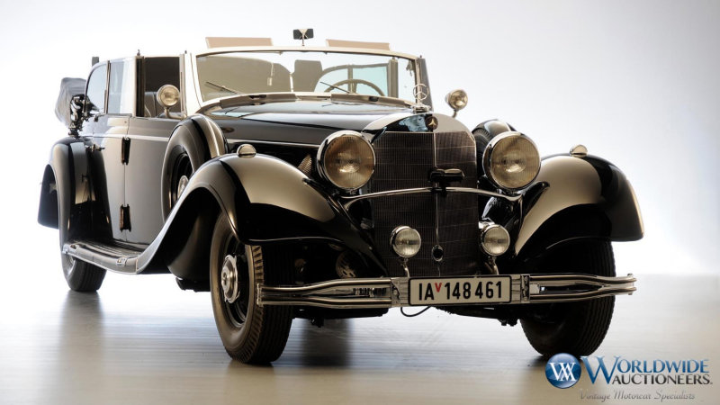 Hitlerov Mercedes bol v aukcií. Za koľko sa predal?