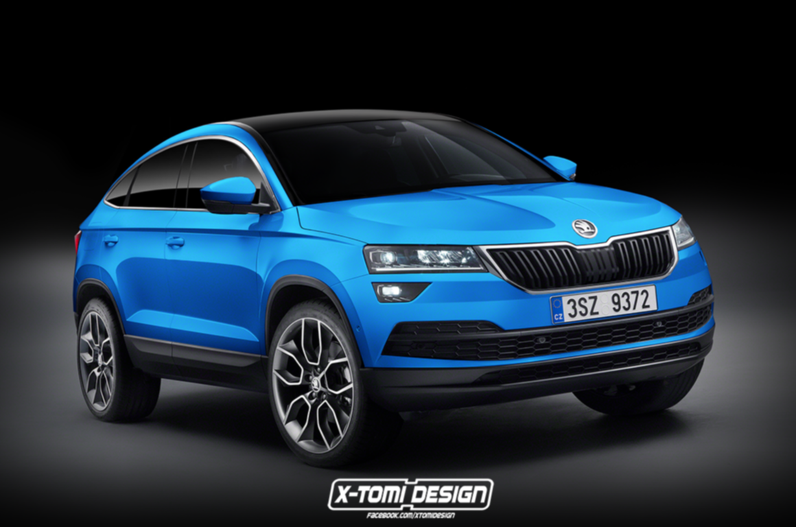 Nová beštia Škody - Škoda Karoq RS - Športové parametre, 4x4 + kompaktnejšie rozmery ako Kodiaq! (na obrázku návrh výzoru verzie coupé)
