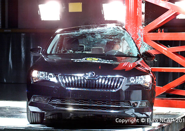 Výsledky Škody Superb 2015 v testoch Euro NCAP 