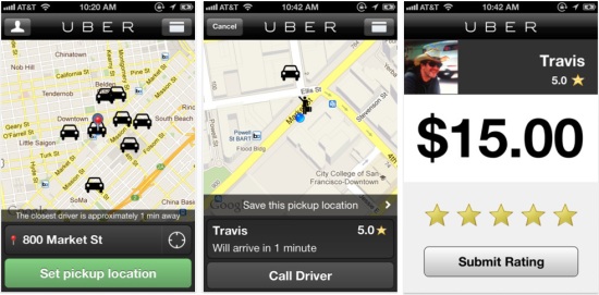 Aplikácia Uber