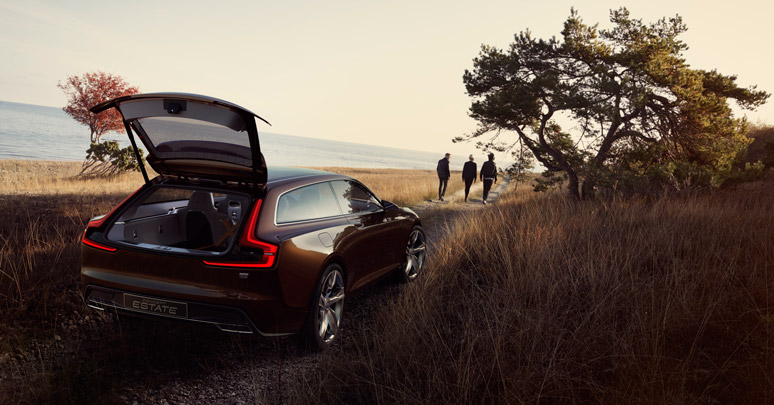 Volvo Koncept Estate – vydarený mix Volva 1800ES a technológie budúcnosti