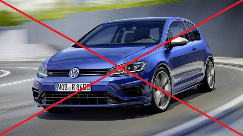 VW golf konci