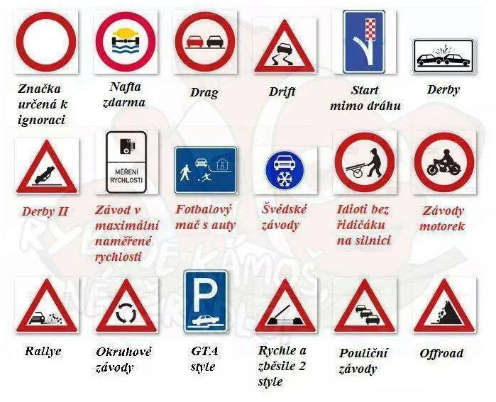 Bizarné značky na cestách