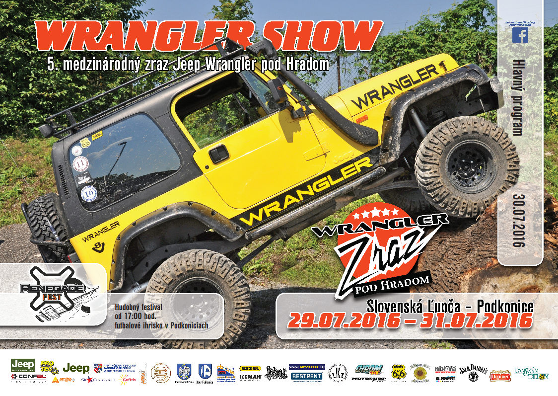 Pozvánka na  tohtoročnú Wrangler Show (29.-31.VII.2016)