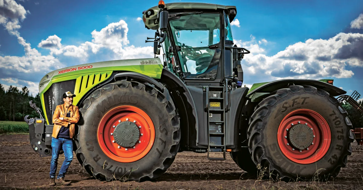 Xerion traktor s kolesami s priemerom 2,15 m