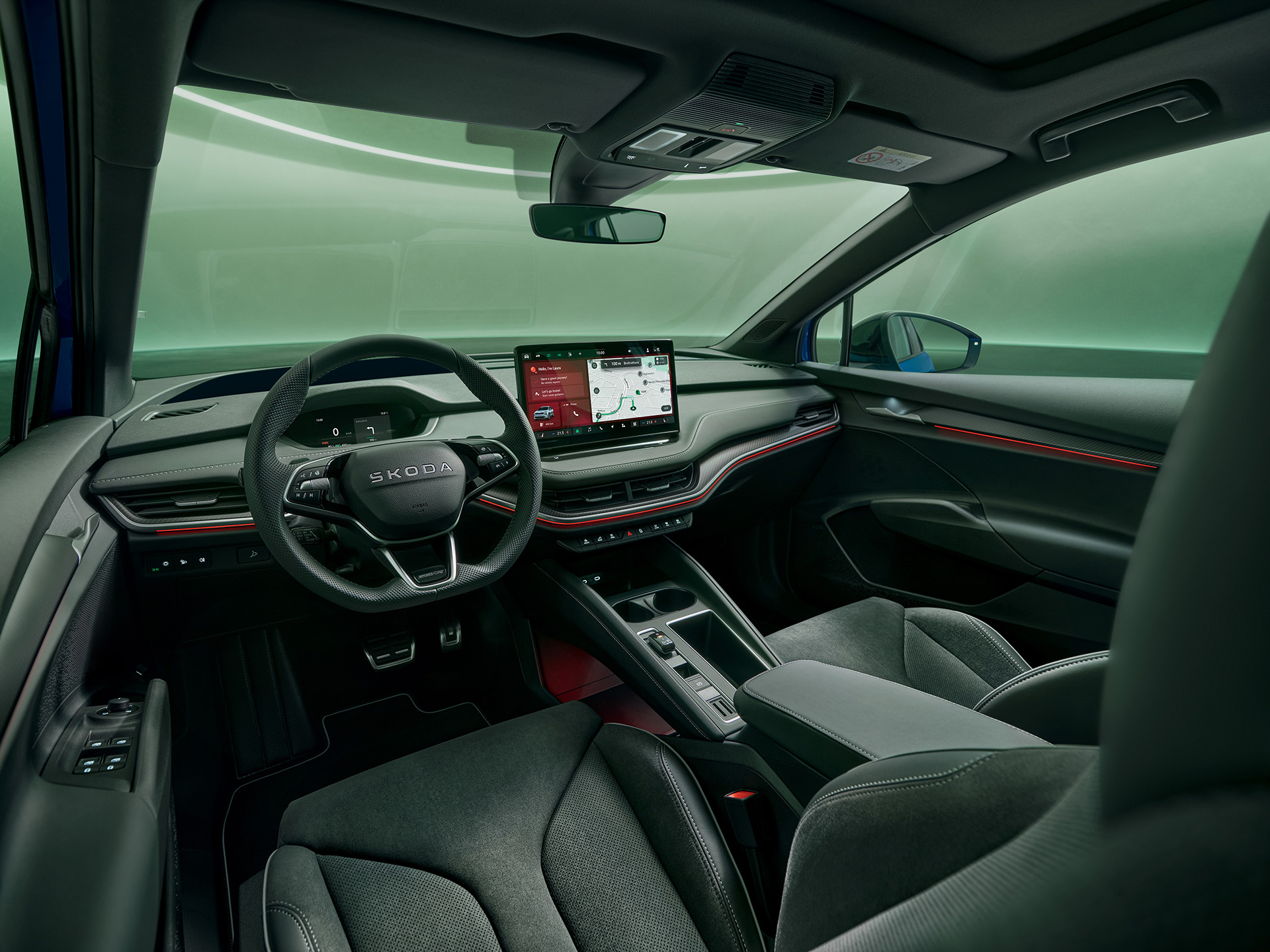 Takto budú vyzerať všetky nové škodovky. Nová verzia Enyaqu sa prispôsobila štýlu Modern Solid