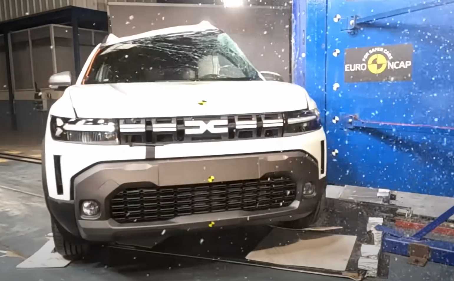 Crash test Dacie Duster 2024 spoločnosti Euro NCAP.