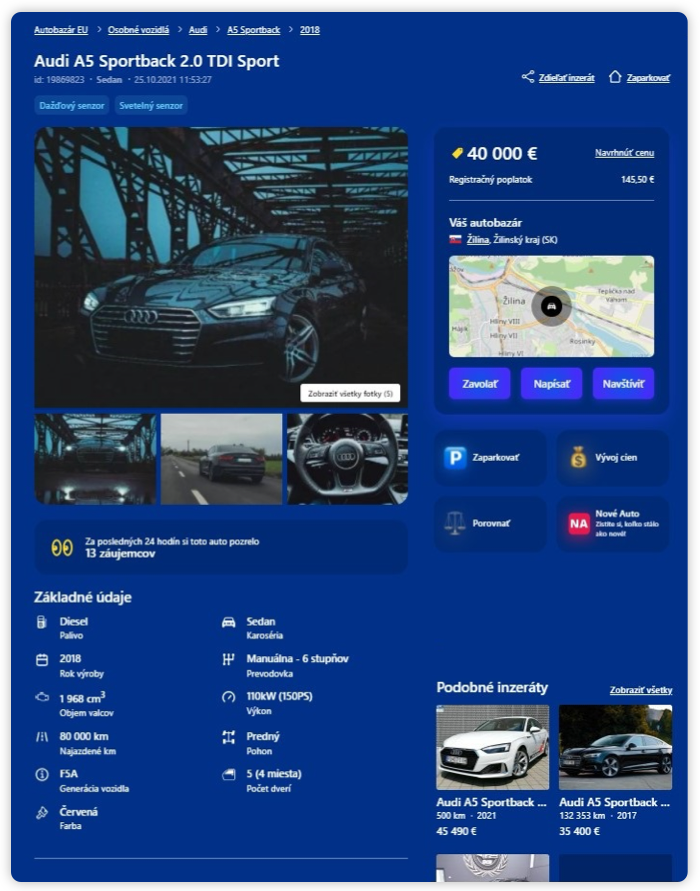 Pozrite sa, ako bude vyzerať nový detail inzerátu