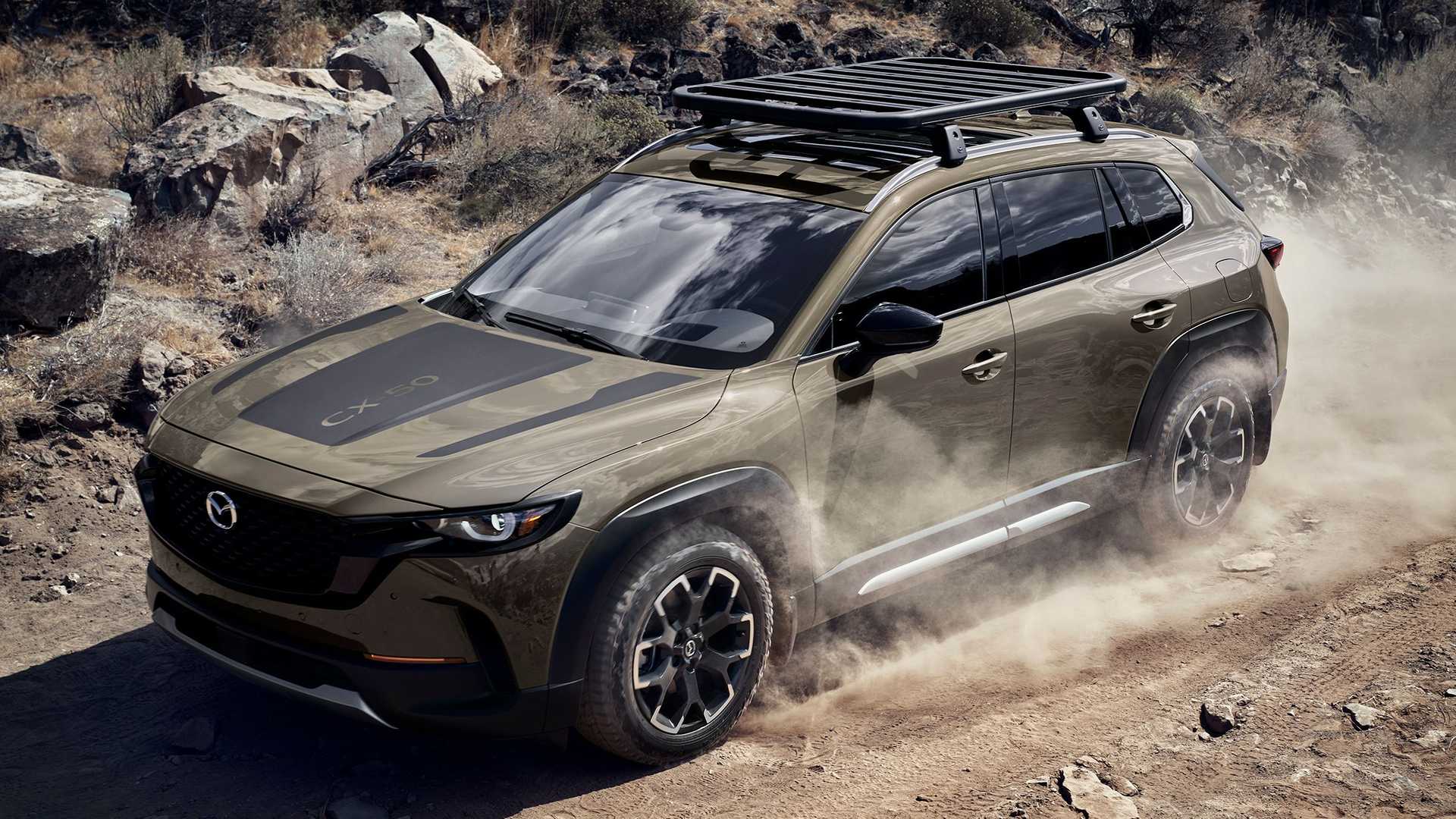 Mazda CX-50 vyzerá drsne a môže mať turbo
