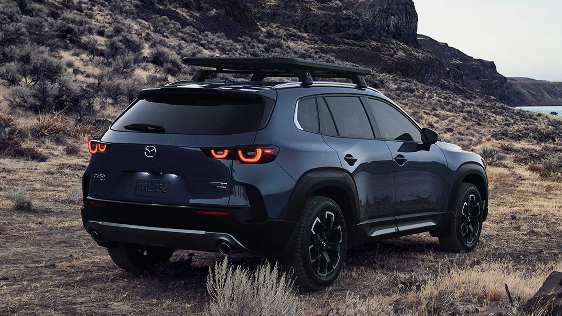 Mazda CX-50 vyzerá drsne a môže mať turbo