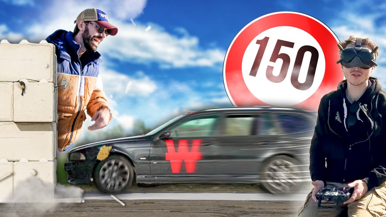 Náraz auta do steny pri vysokej rýchlosti - Čo sa stane pri náraze auta do steny pri rýchlosti 150 km/h?