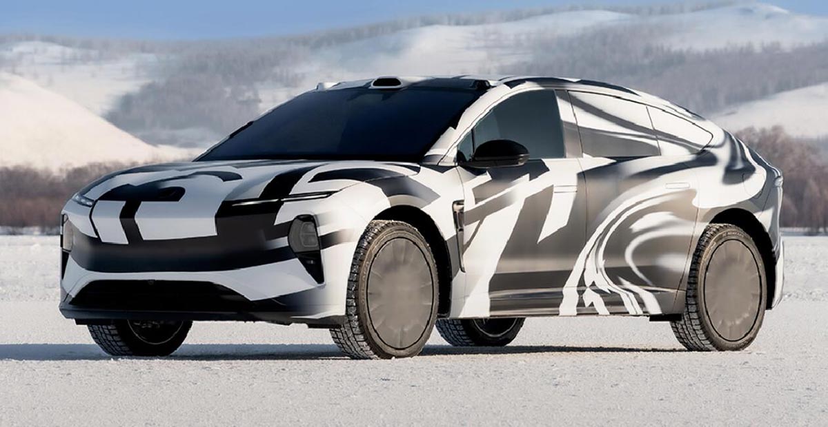 Nio ET9 revolučný podvozok - auto zo seba dokáže otriasť sneh.