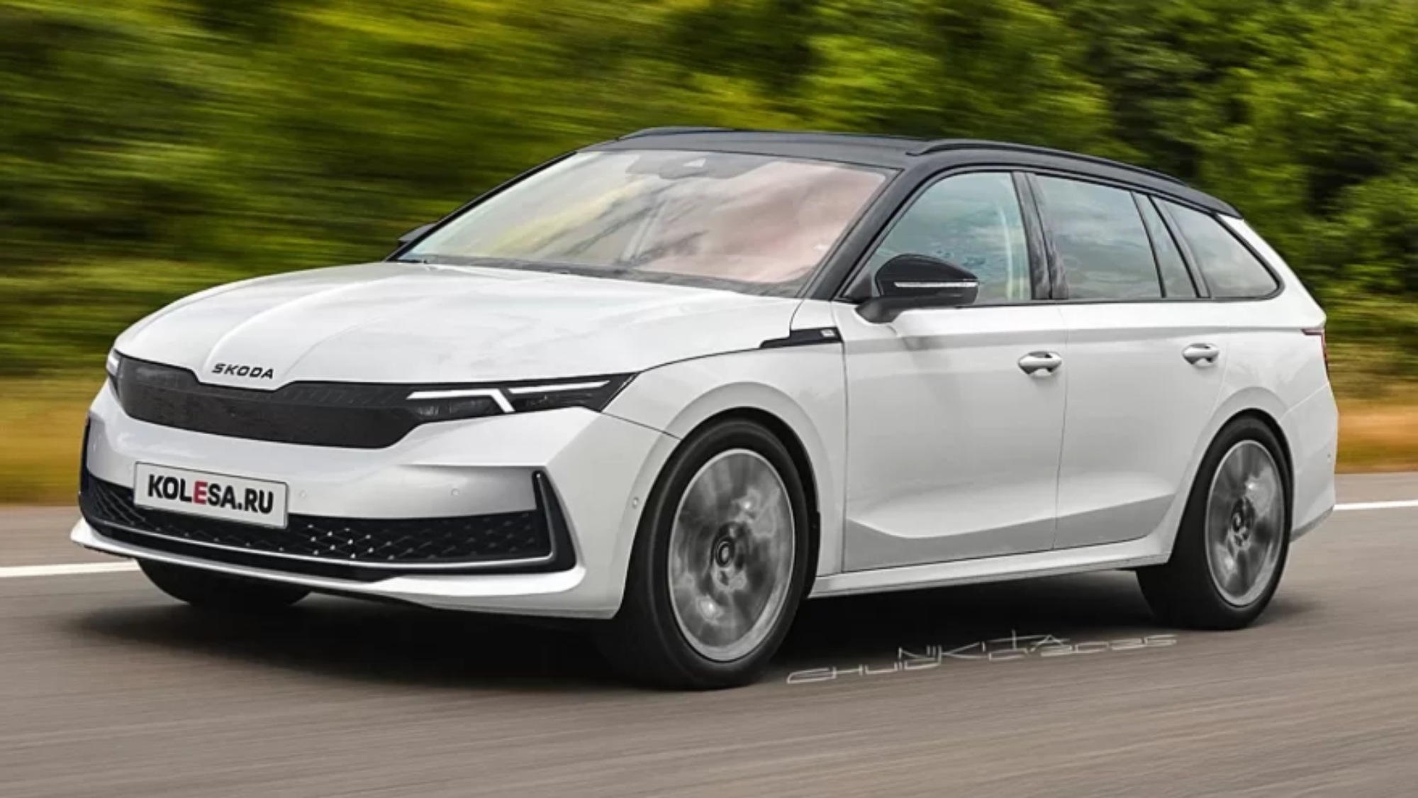 Nikita Čujko pre Kolesa.ru - Nová Škoda Octavia, MY2027, na vizualizácii