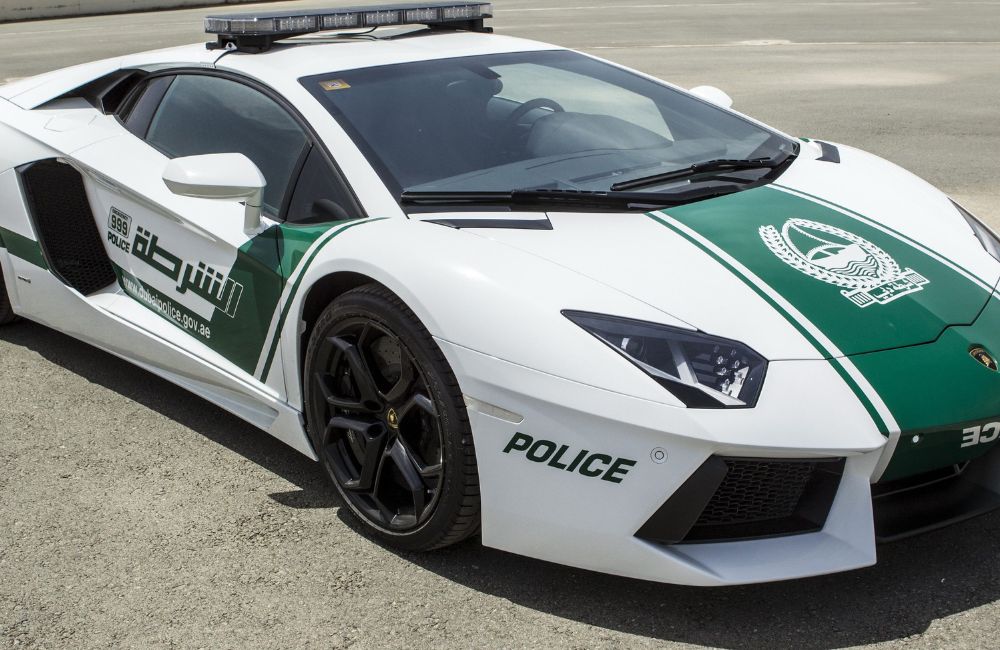Luxusné policajné autá - Lamborghini. 