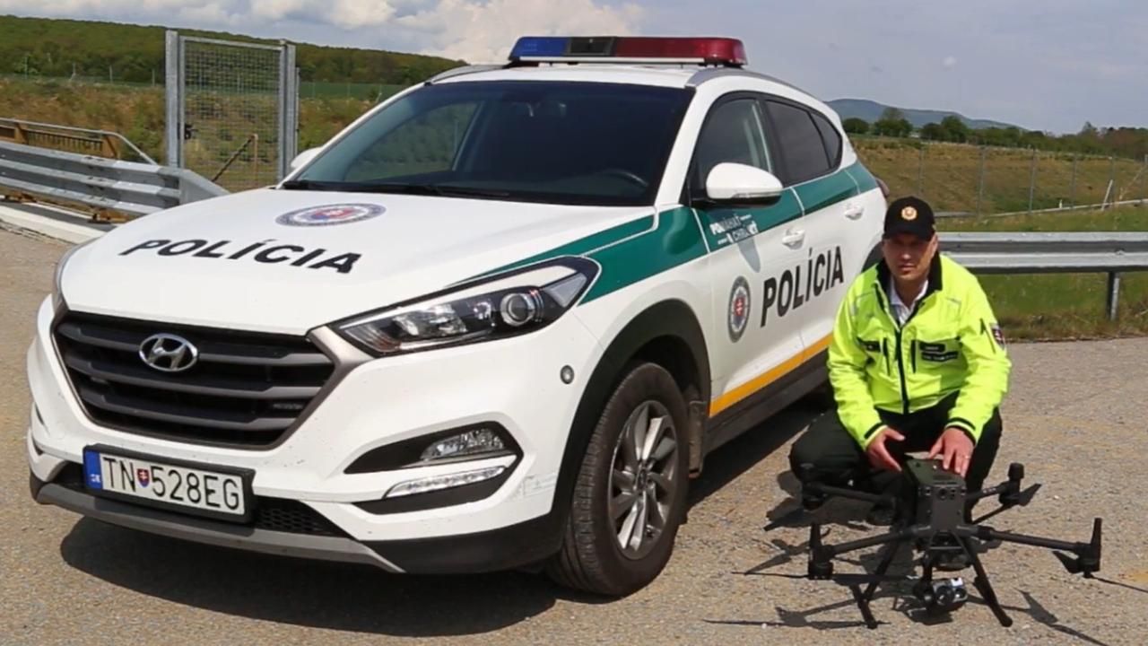 Využitie policajného dronu v doprave. 