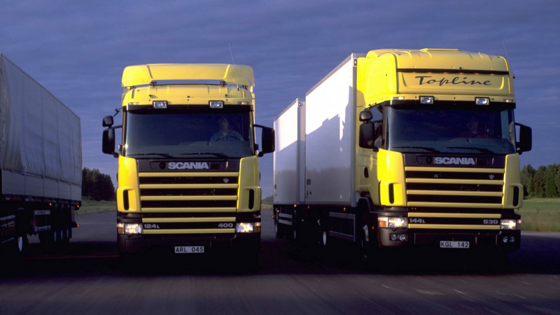 Naháňačka kamiónov v 170 km/h rýchlosti na nemeckej diaľnici