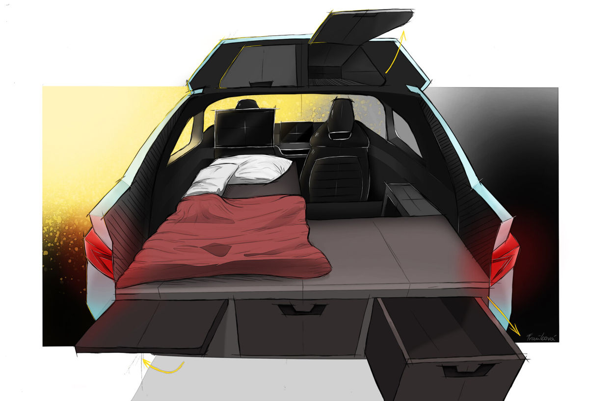 Práca na cestách? S týmto konceptom žiaden problém. Nielen digitálni nomádi ocenia kvality špeciálnej edície určenej pre aktívnych vodičov. Elektrická Škoda Enyaq ako karavan!